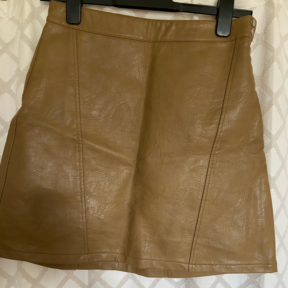 Zara Leather Mini Skirt